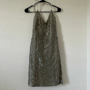 Express | Special Occasion Halter Dress with Sequins | Sz 8